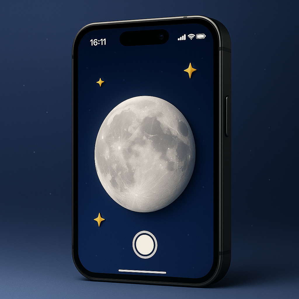 Съёмка Луны и ночная съёмка на iPhone