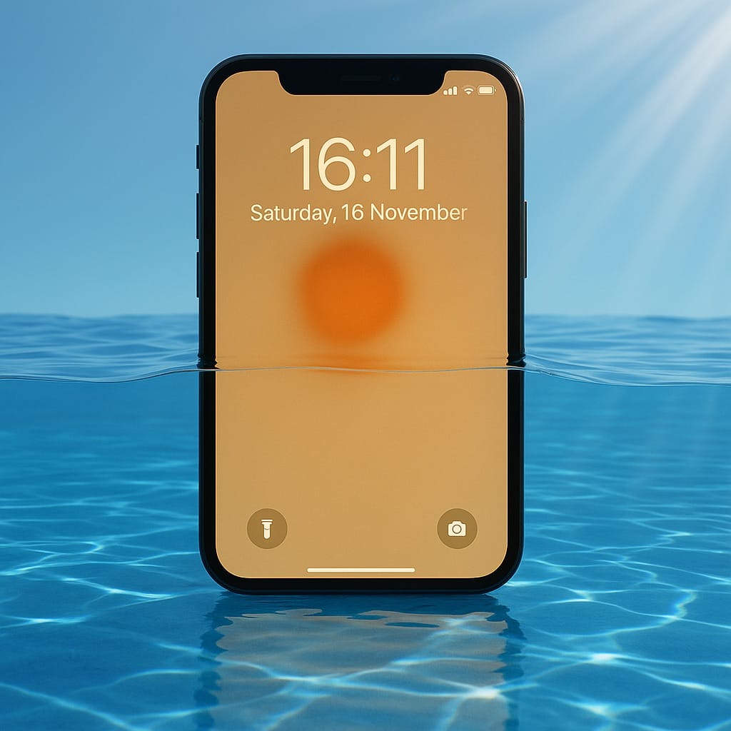 Что делать, если iPhone упал в воду?