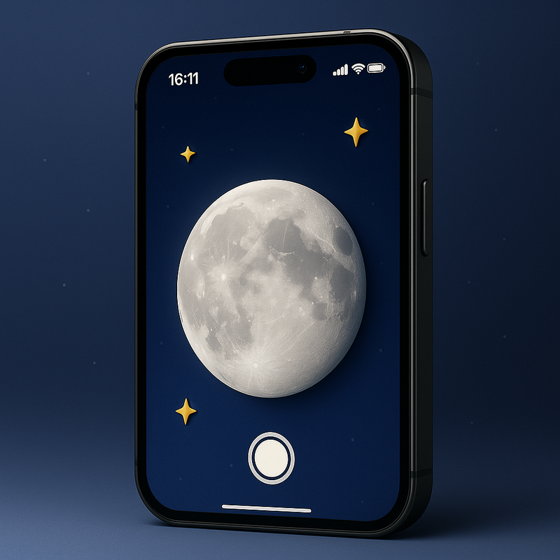 Съёмка Луны и ночная съёмка на iPhone