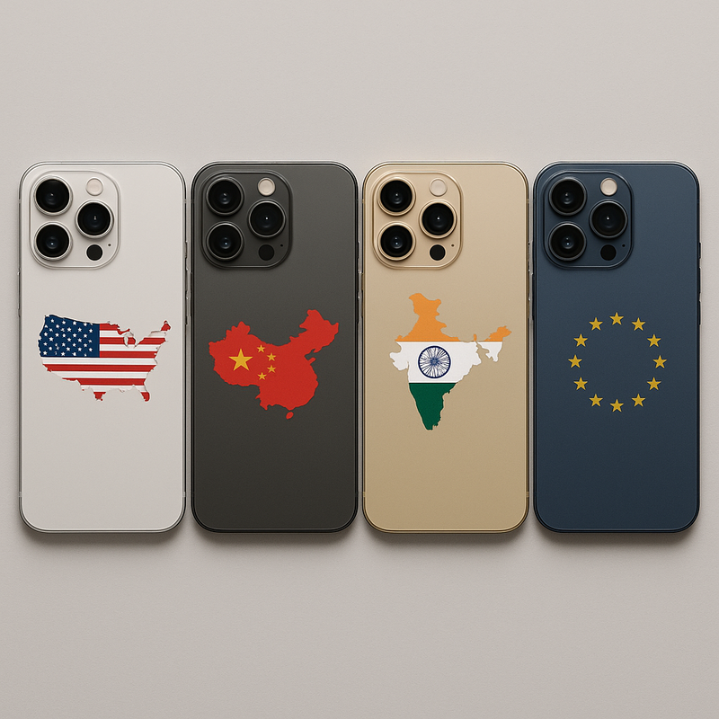 iPhone, выпускаемые для разных стран